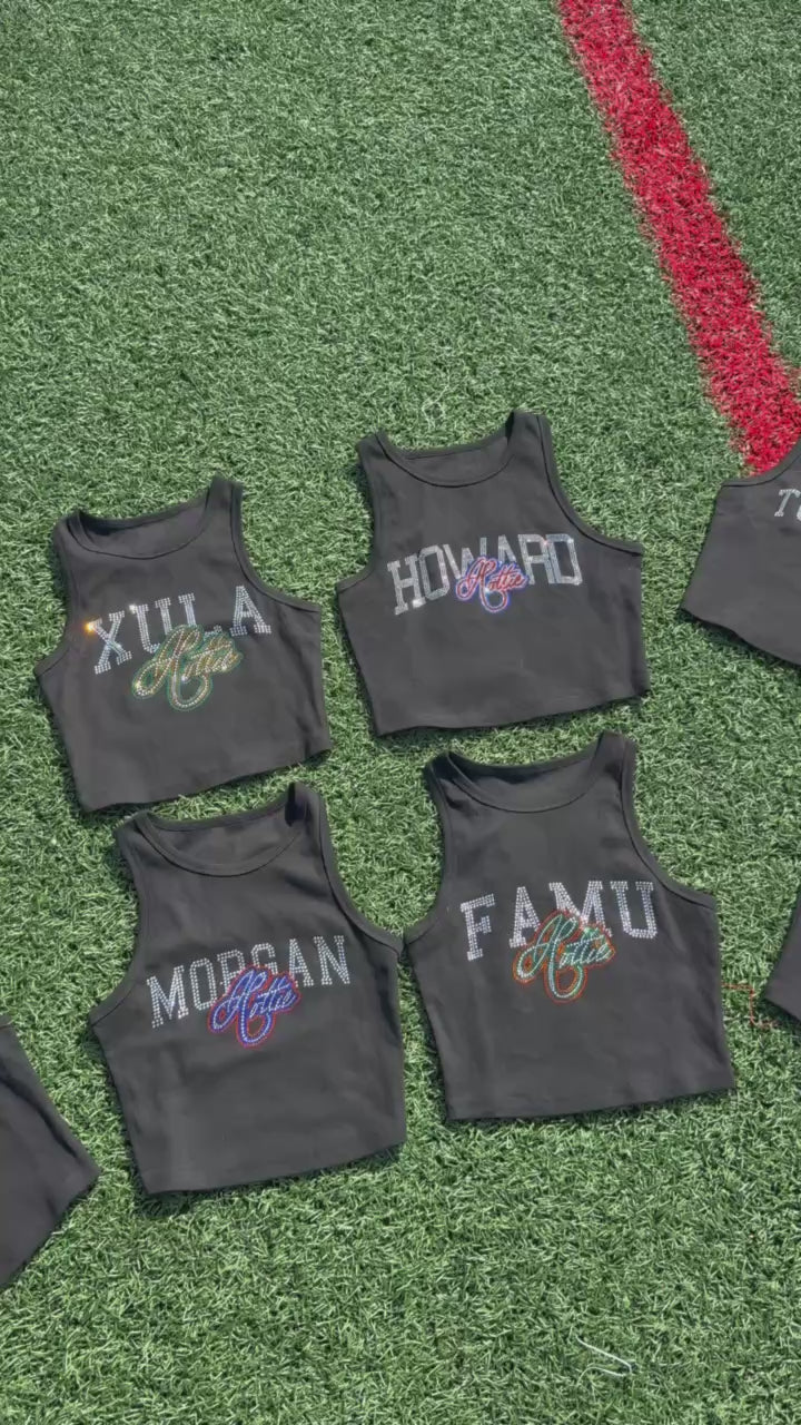 Hampton U Hottie Crop Tank Top - Ready To Ship *Read Description*